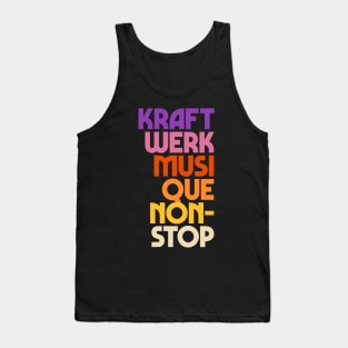 Kraftwerk Musique Non-Stop Tank Top